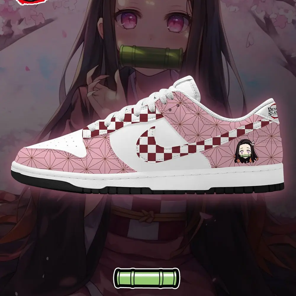 Nezuko Kamado V.5 Demon Slayer Special Design Low Top Shoes - Sneakatelier