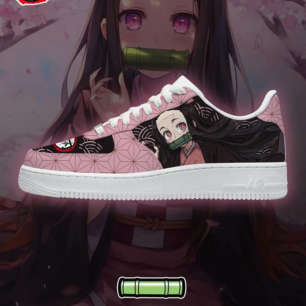 Nezuko Kamado V.6 Demon Slayer Special Design Low Top Shoes - Sneakatelier