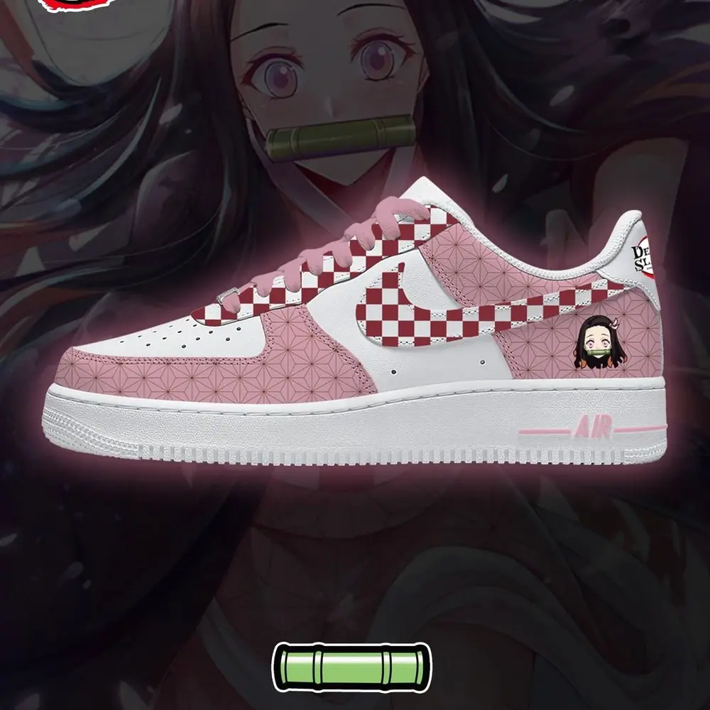 Nezuko Kamado V.8 Demon Slayer Special Design Low Top Shoes - Sneakatelier