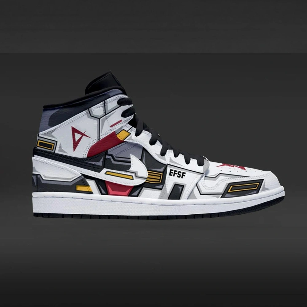 Nu Gundam Custom High Top Shoes - Sneakatelier