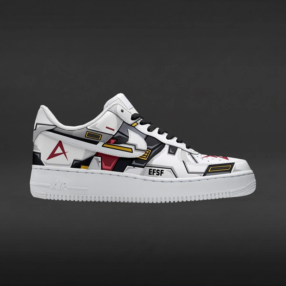 Nu Gundam Custom Low Top Shoes - Shoesmates Nu Gundam Custom Low Top Shoes - Sneakatelier Sneakatelier