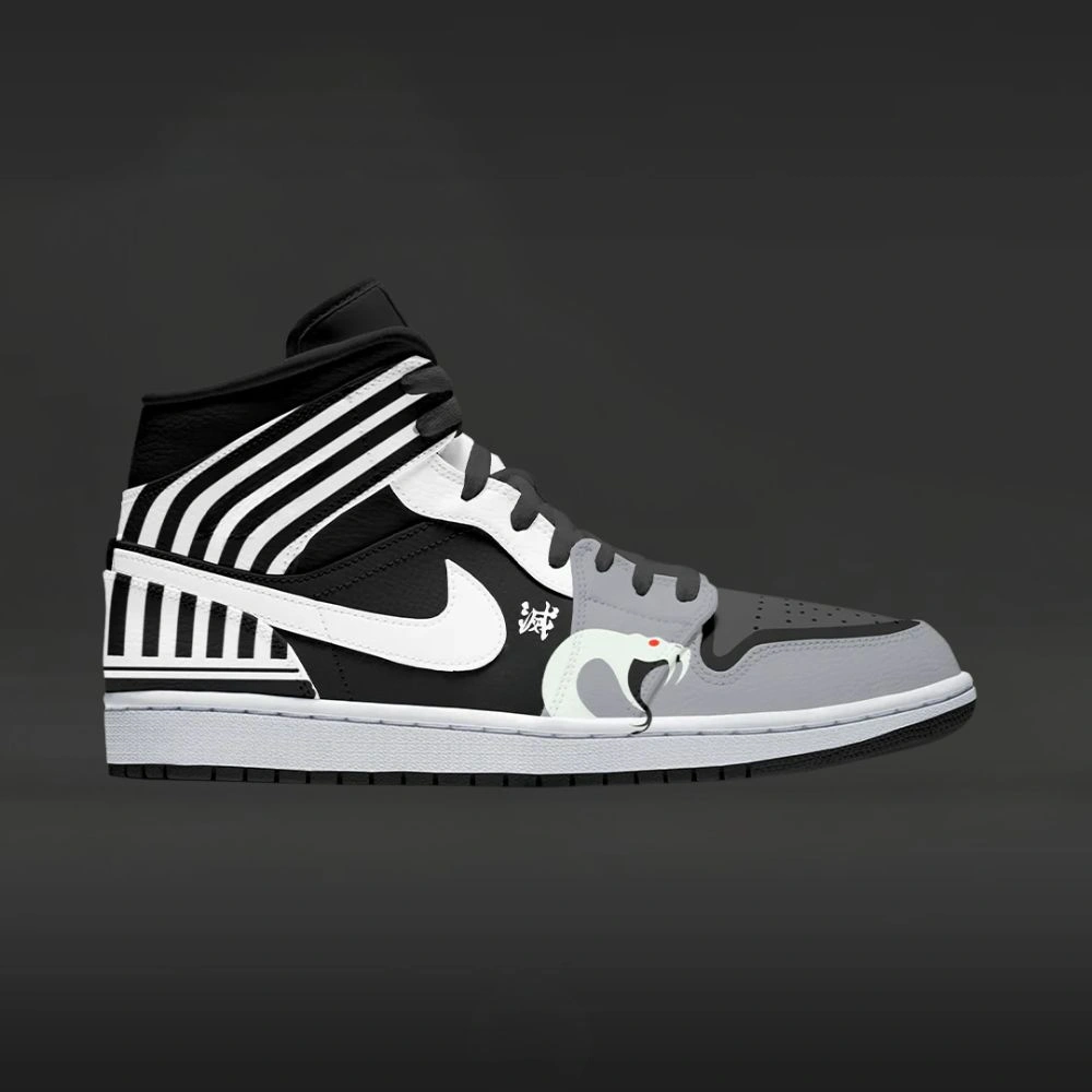 Obanai Iguro Demon Slayer Custom High Top Shoes - Sneakatelier