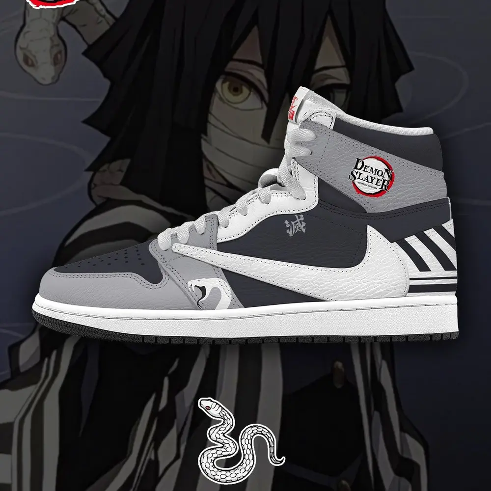 Obanai Iguro V.1 Demon Slayer Limited Edition High Top Shoes - Sneakatelier