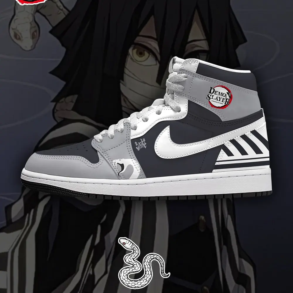 Obanai Iguro V.2 Demon Slayer Limited Edition High Top Shoes - Sneakatelier
