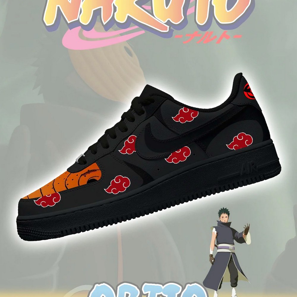 Obito No.2 Akatsuki AF1 Shoes - Shoesmates Obito No.2 Akatsuki AF1 Shoes - Sneakatelier Sneakatelier