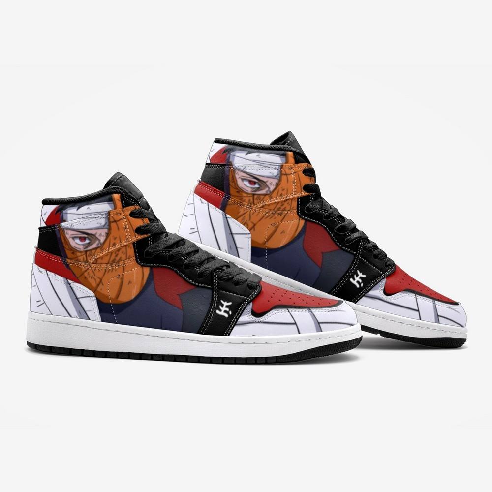 Obito Tobi Clan Reveal Ninja J1 High Top Shoes - Shoesmates Obito Tobi Clan Reveal Ninja J1 High Top Shoes - Sneakatelier Sneakatelier