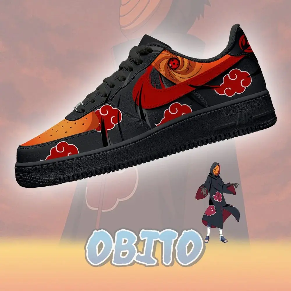 Obito Uchiha V.2 Naruto Limited Custom Low Top Shoes - Sneakatelier