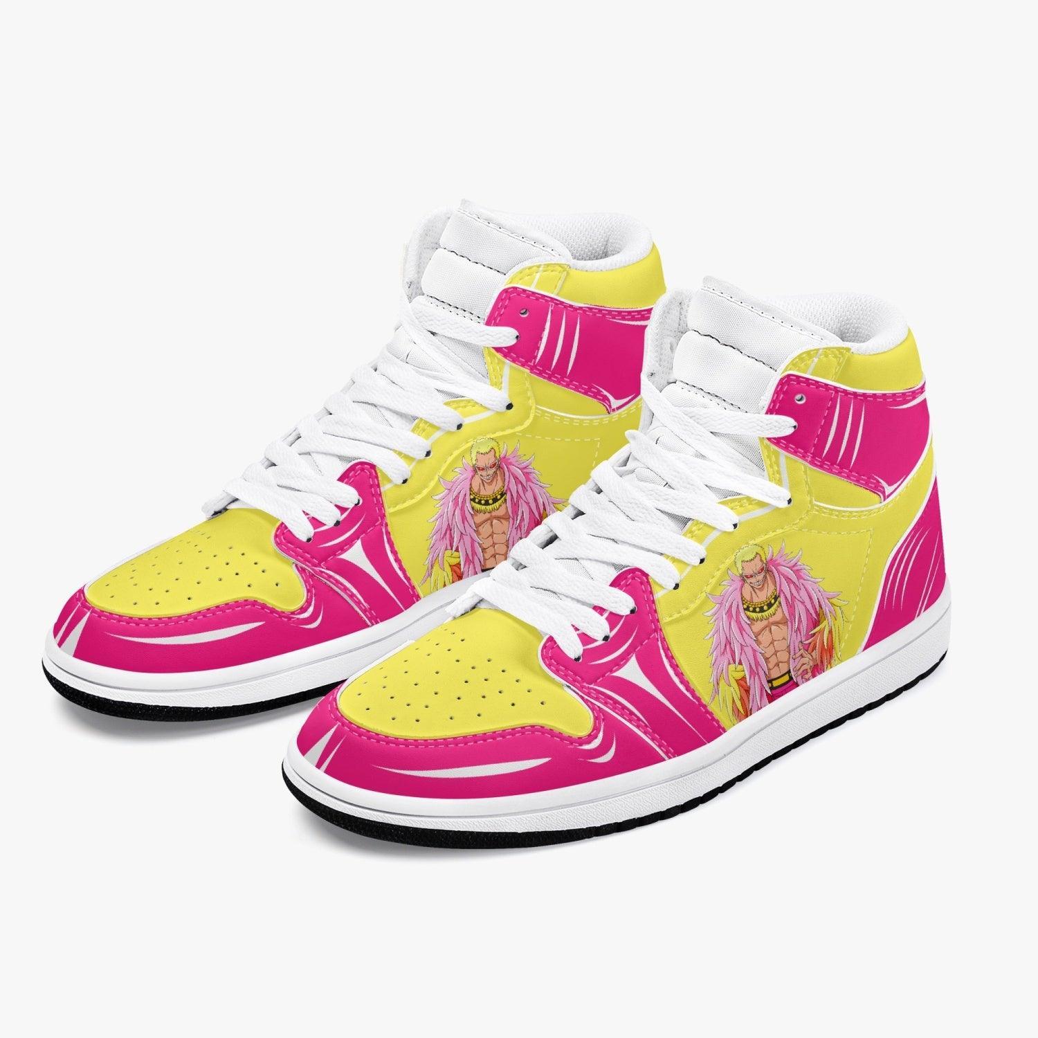 One Piece Donquixote Doflamingo AJ1 High Top Shoes - Sneakatelier