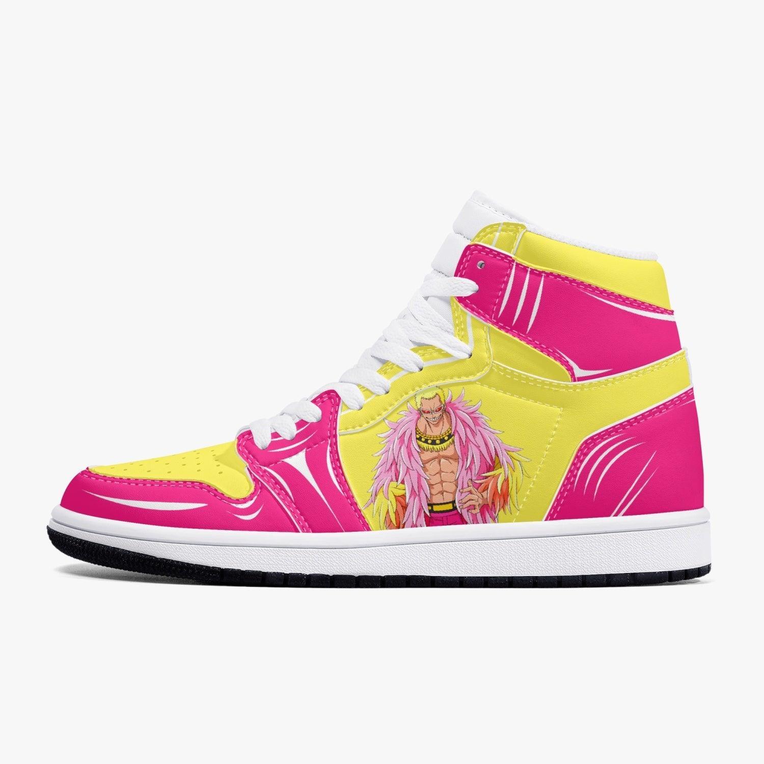 One Piece Donquixote Doflamingo AJ1 High Top Shoes - Shoesmates One Piece Donquixote Doflamingo AJ1 High Top Shoes - Sneakatelier Sneakatelier