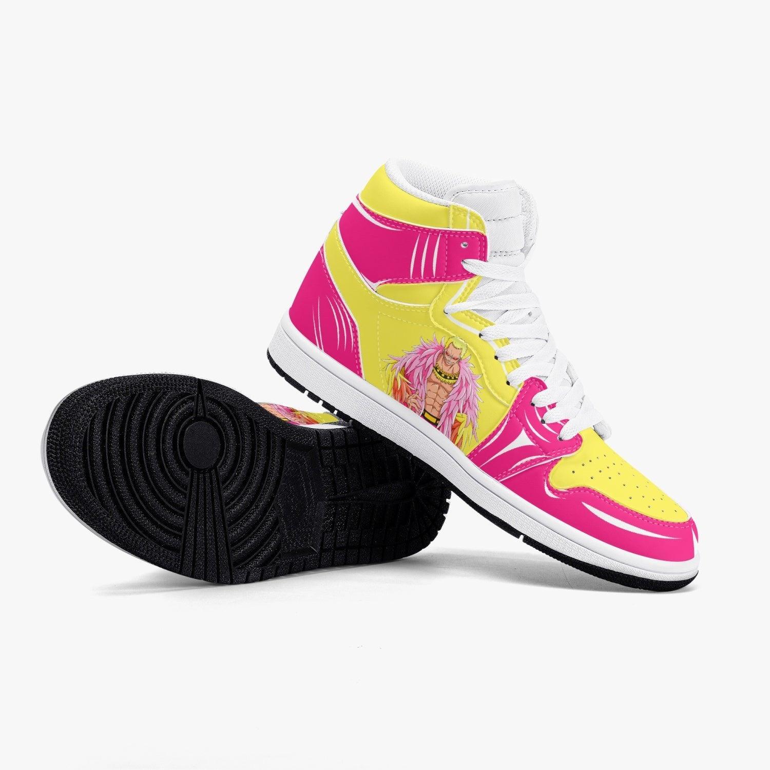 One Piece Donquixote Doflamingo AJ1 High Top Shoes - Shoesmates One Piece Donquixote Doflamingo AJ1 High Top Shoes - Sneakatelier Sneakatelier