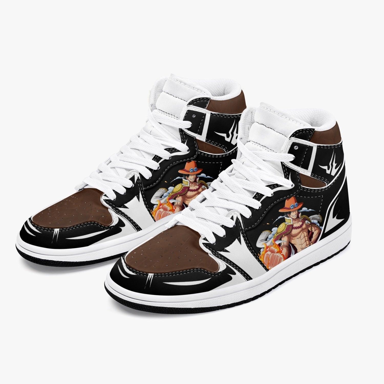 One Piece Portgas D. Ace AJ1 High Top Shoes - Shoesmates One Piece Portgas D. Ace AJ1 High Top Shoes - Sneakatelier Sneakatelier