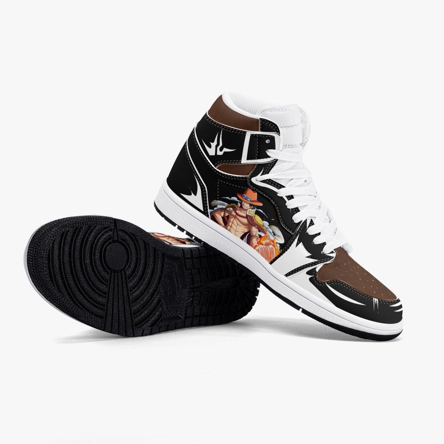 One Piece Portgas D. Ace AJ1 High Top Shoes - Shoesmates One Piece Portgas D. Ace AJ1 High Top Shoes - Sneakatelier Sneakatelier