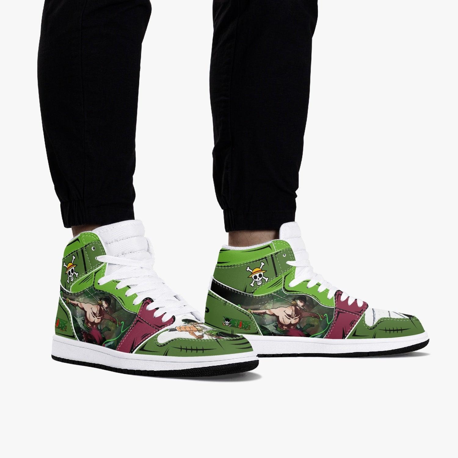 One Piece Roronoa Zoro Santoryu Three Swords AJ1 High Top Shoes - Shoesmates One Piece Roronoa Zoro Santoryu Three Swords AJ1 High Top Shoes - Sneakatelier Sneakatelier