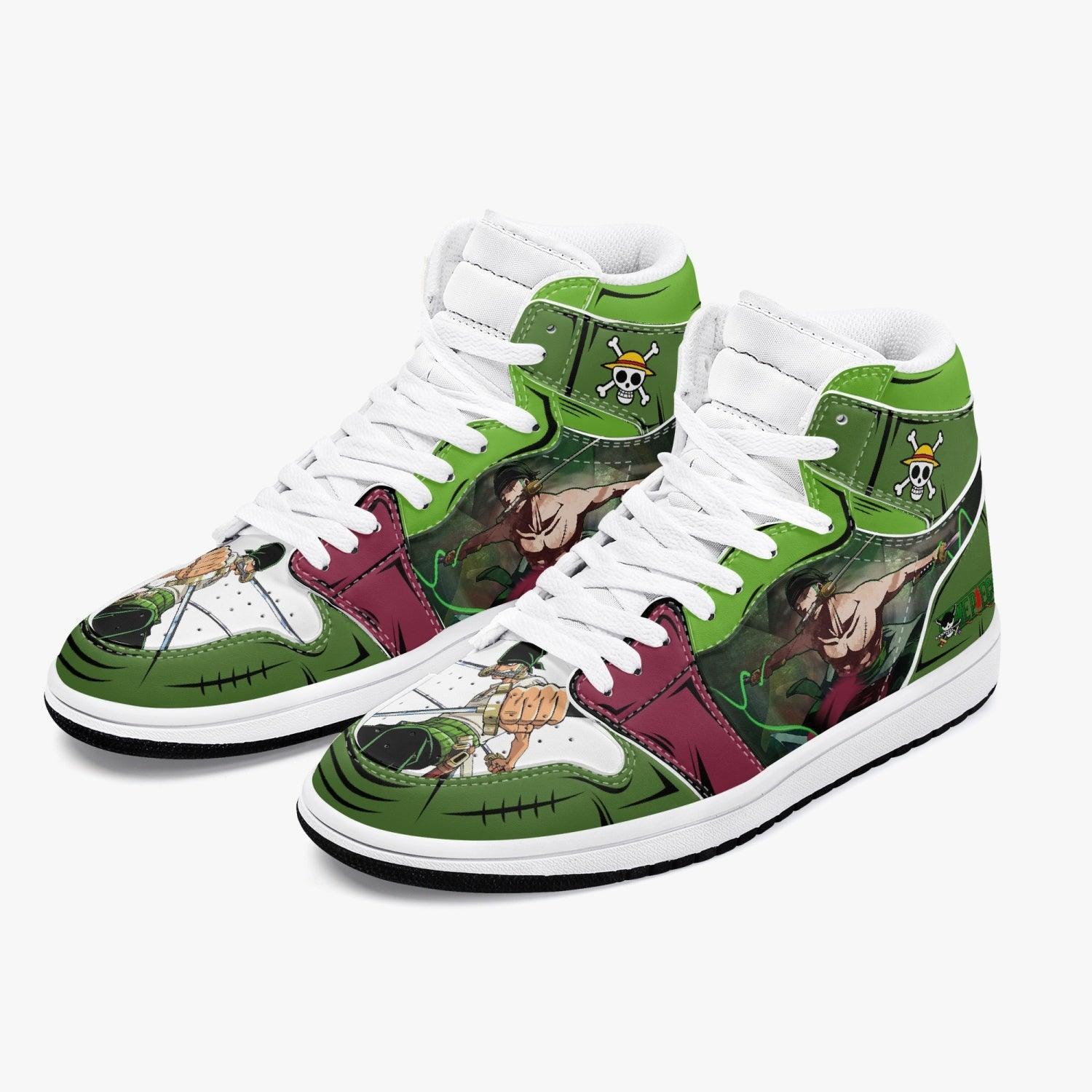 One Piece Roronoa Zoro Santoryu Three Swords AJ1 High Top Shoes - Shoesmates One Piece Roronoa Zoro Santoryu Three Swords AJ1 High Top Shoes - Sneakatelier Sneakatelier