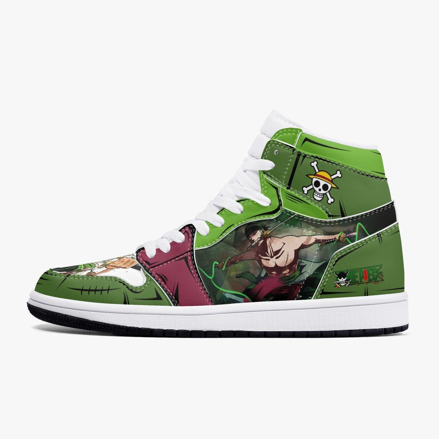 One Piece Roronoa Zoro Santoryu Three Swords AJ1 High Top Shoes - Shoesmates One Piece Roronoa Zoro Santoryu Three Swords AJ1 High Top Shoes - Sneakatelier Sneakatelier