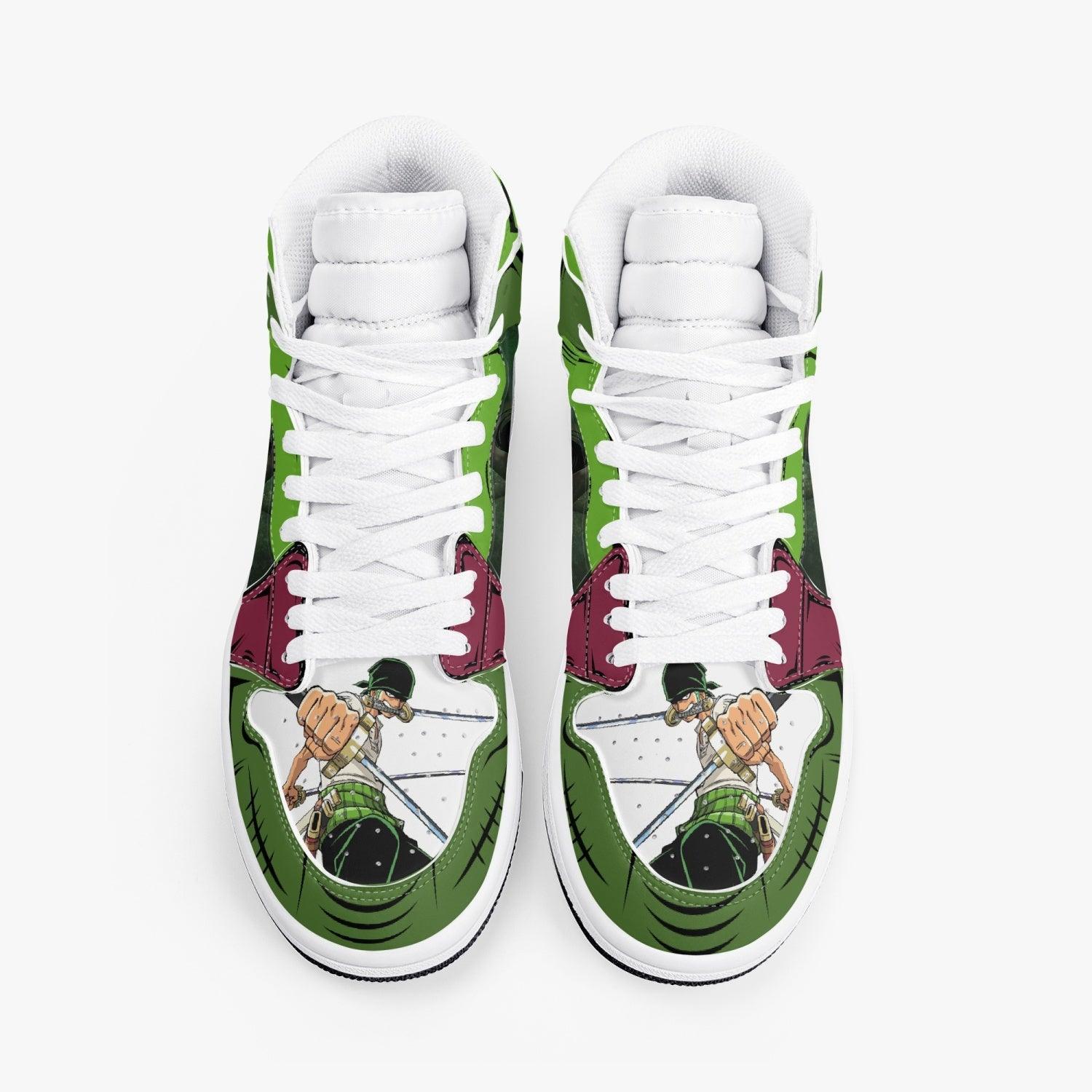 One Piece Roronoa Zoro Santoryu Three Swords AJ1 High Top Shoes - Shoesmates One Piece Roronoa Zoro Santoryu Three Swords AJ1 High Top Shoes - Sneakatelier Sneakatelier