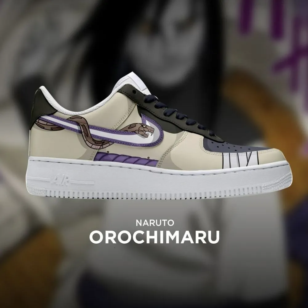 Orochimaru Naruto Custom Low Top Shoes - Sneakatelier