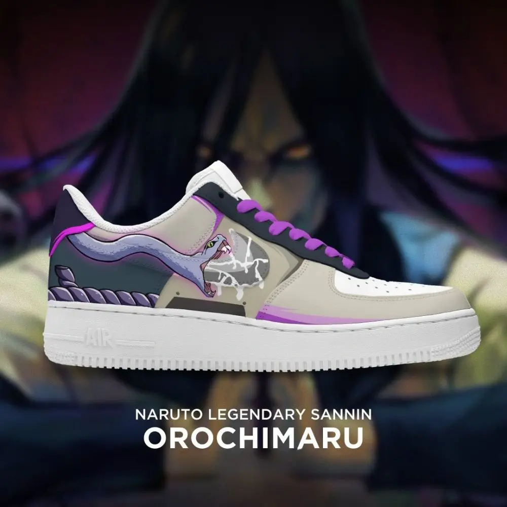 Orochimaru Naruto Legendary Sannin Low Top Shoes - Sneakatelier