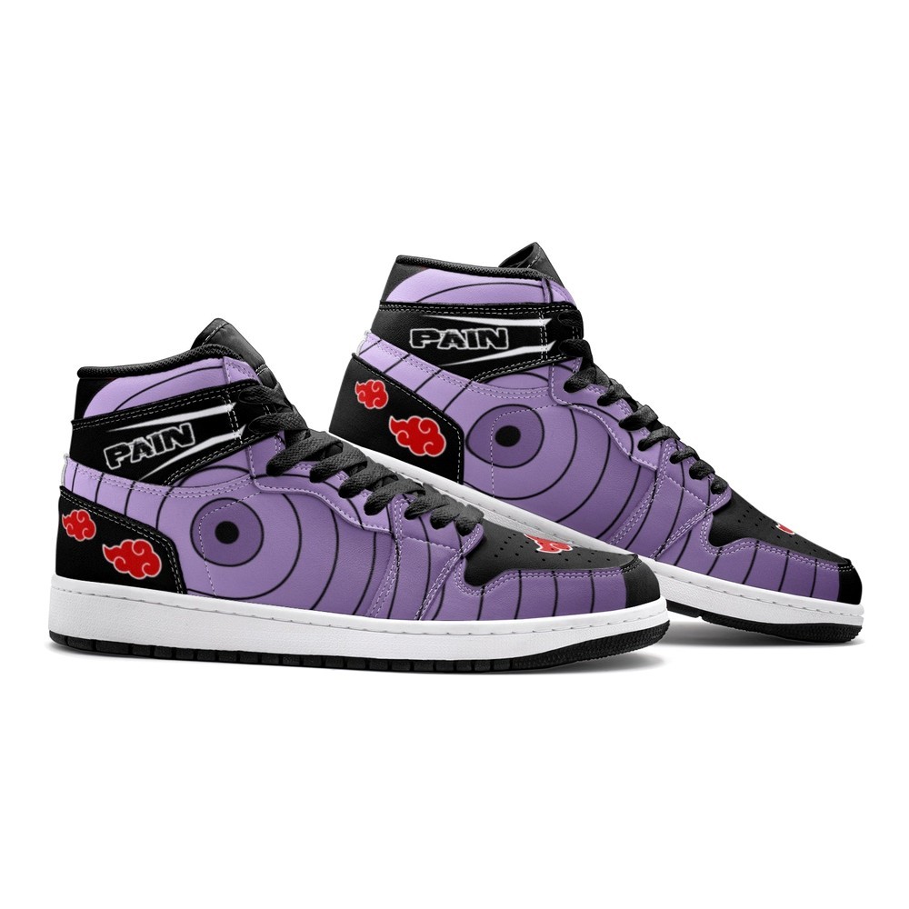 Pain Nagato Red Cloud Ninja J1 High Top Shoes - Sneakatelier