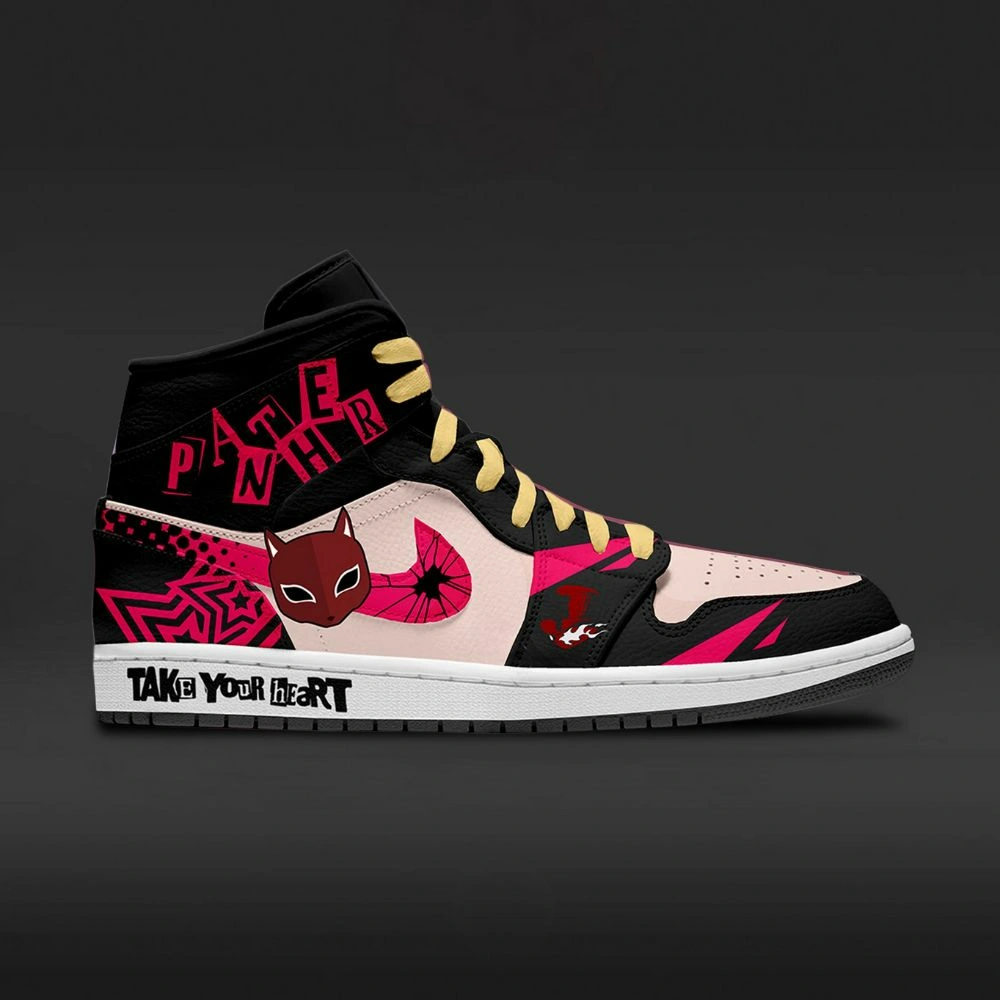 Panther Persona 5 Custom High Top Shoes - Sneakatelier