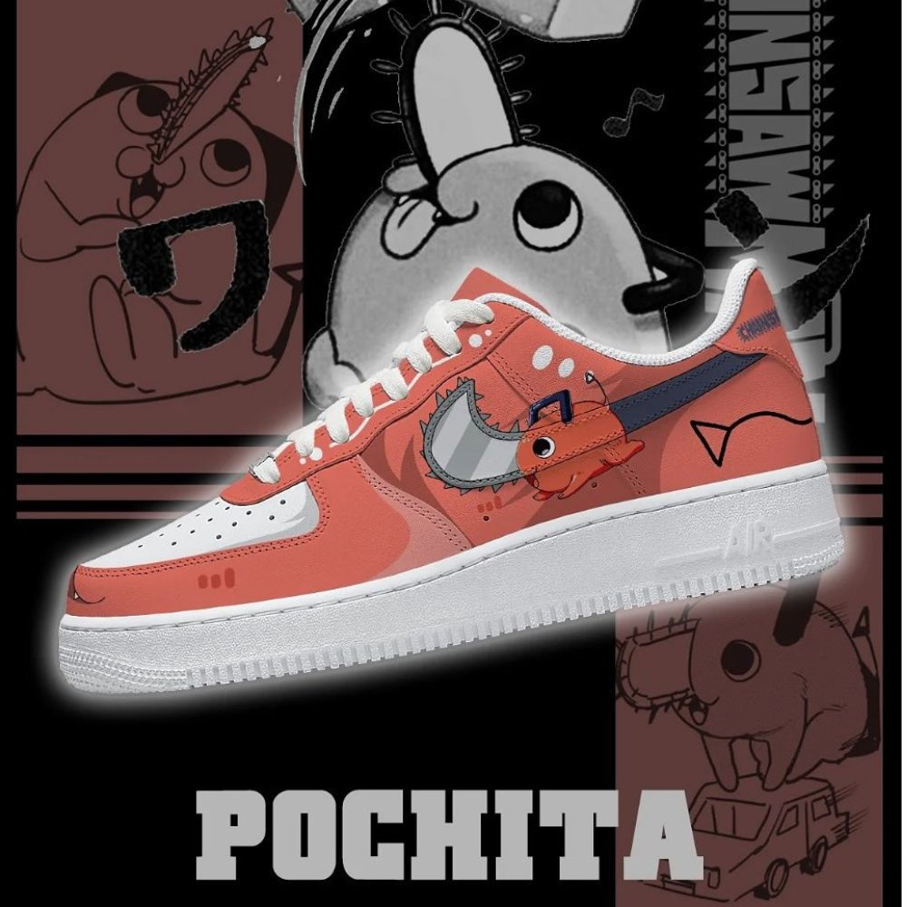 Pochita Version 2 Chainsaw Man AF1 Shoes - Shoesmates Pochita Version 2 Chainsaw Man AF1 Shoes - Sneakatelier Sneakatelier