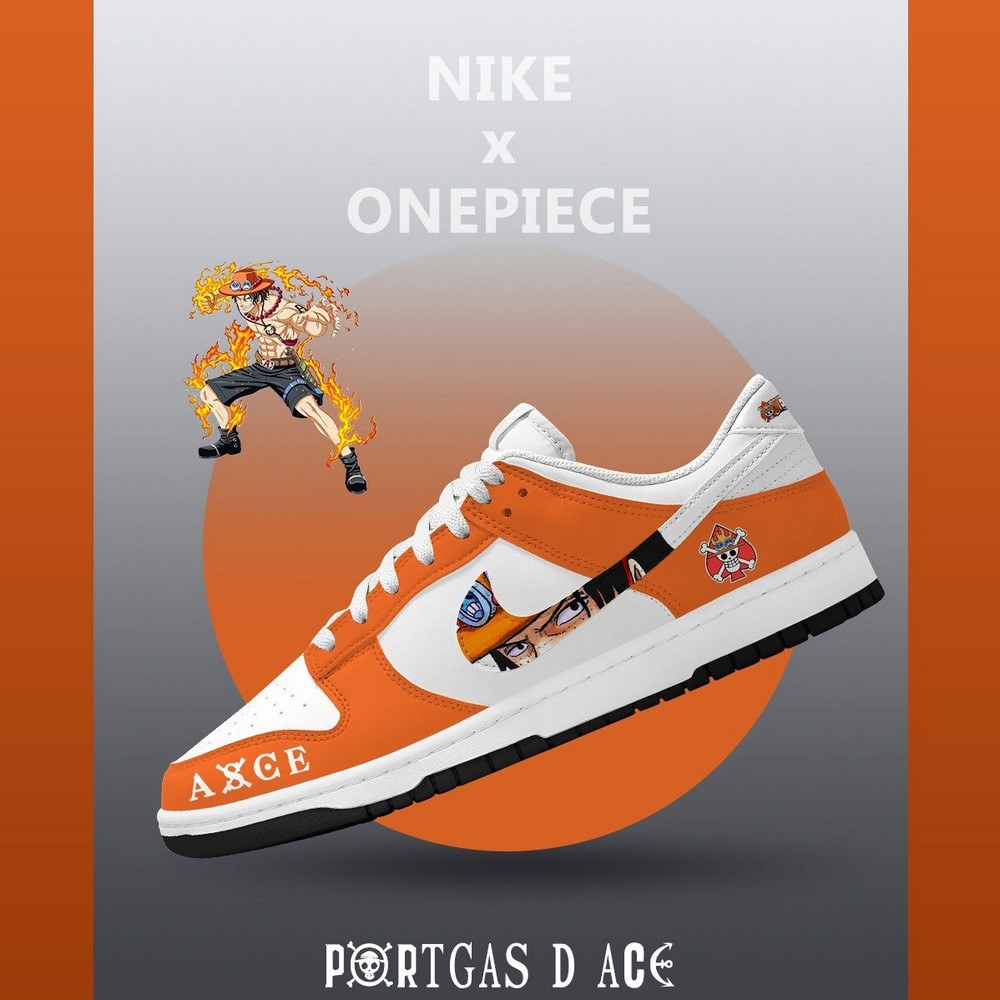 Portgas D Ace V.2 One Piece Limited Low Top Shoes - Shoesmates Portgas D Ace V.2 One Piece Limited Low Top Shoes - Sneakatelier Sneakatelier