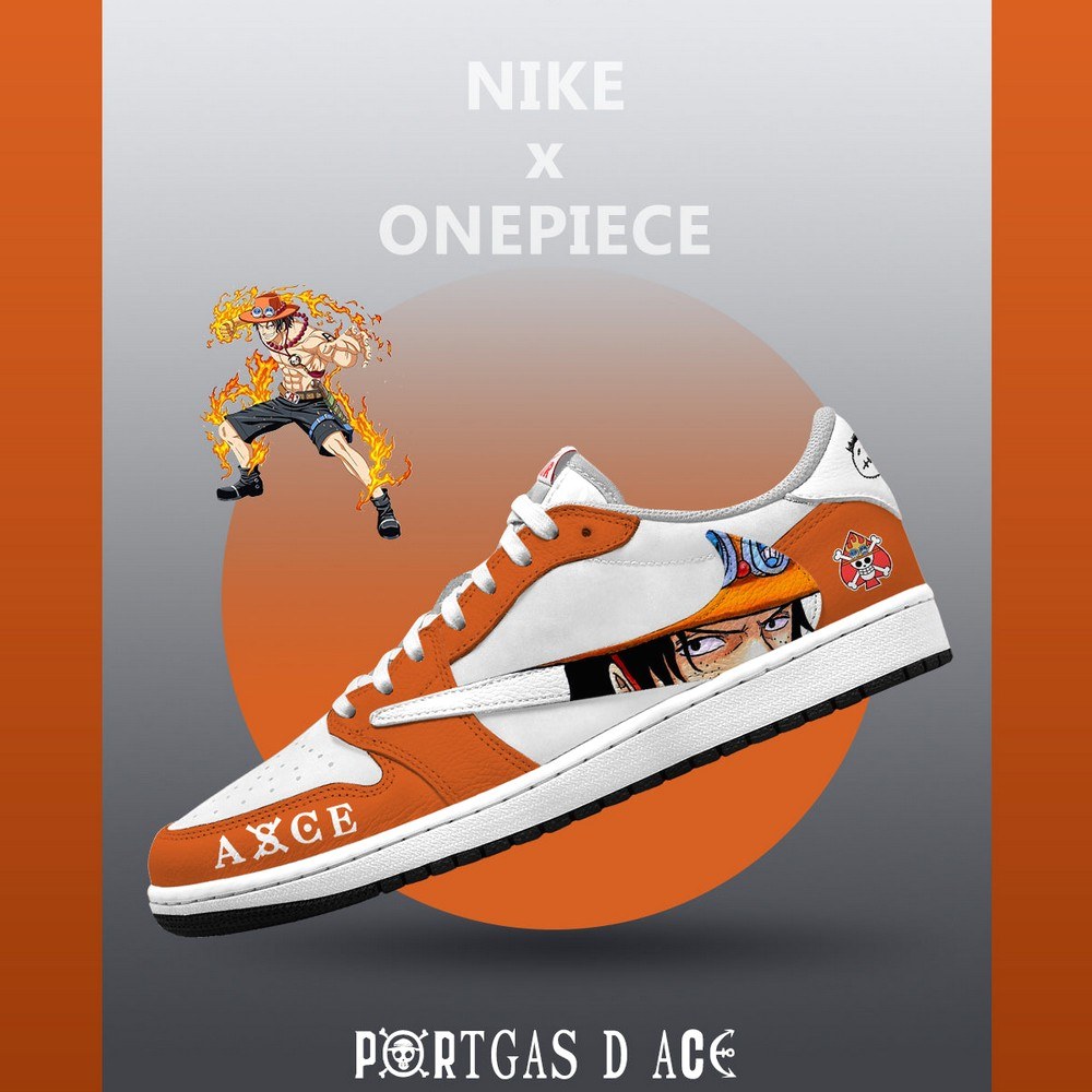 Portgas D Ace V.3 One Piece Limited Low Top Shoes - Shoesmates Portgas D Ace V.3 One Piece Limited Low Top Shoes - Sneakatelier Sneakatelier