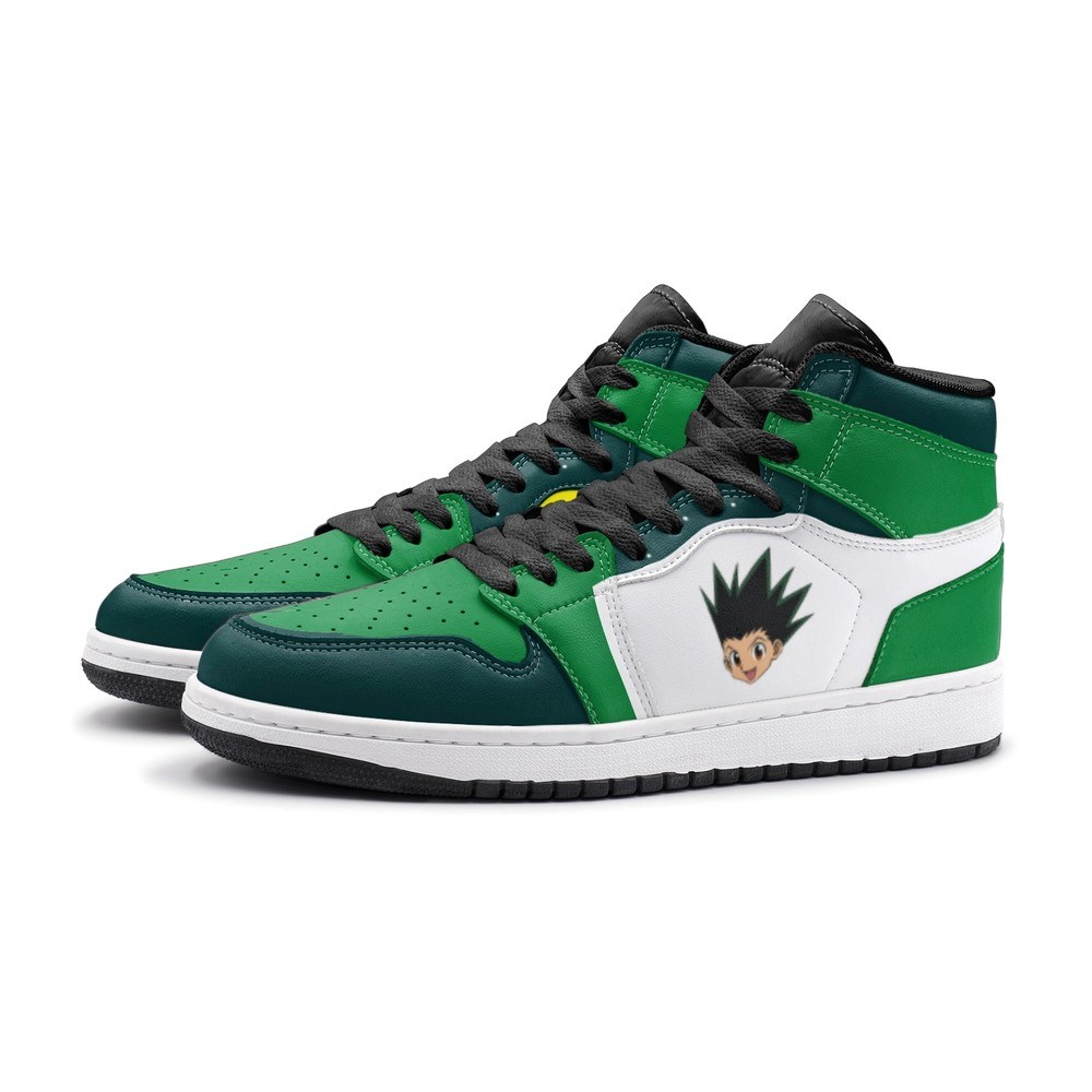 Power Punch Gon Hunter X Hunter Air Jordan 1 High Top Shoes - Shoesmates Power Punch Gon Hunter X Hunter Air Jordan 1 High Top Shoes - Sneakatelier Sneakatelier