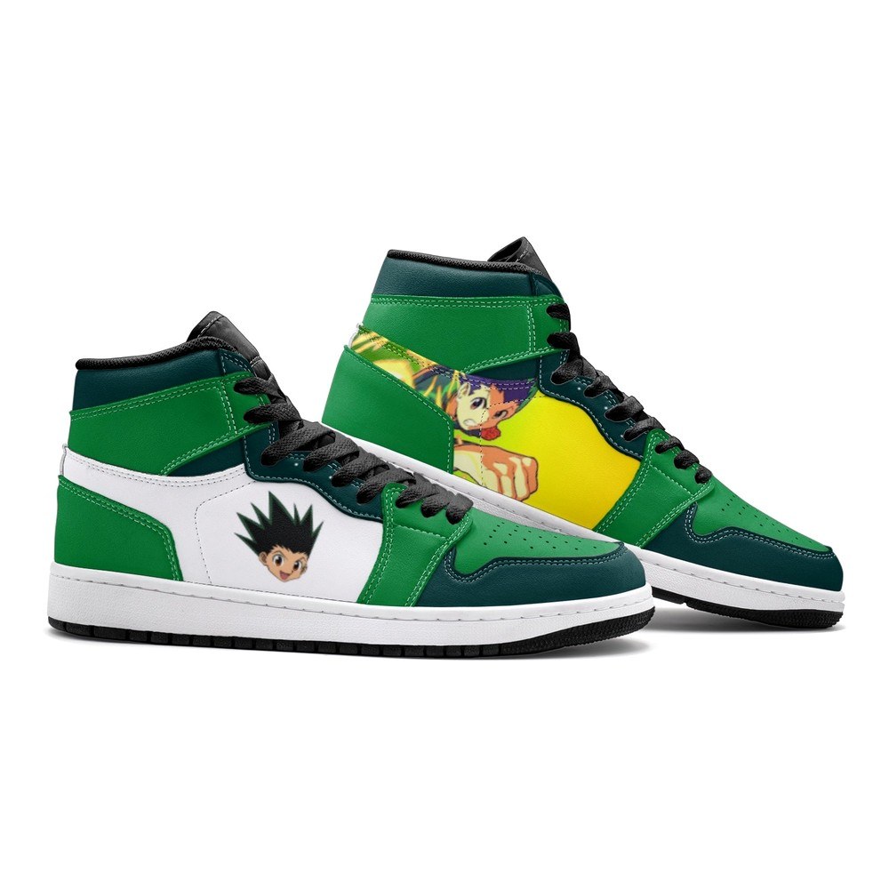 Power Punch Gon Hunter X Hunter Air Jordan 1 High Top Shoes - Shoesmates Power Punch Gon Hunter X Hunter Air Jordan 1 High Top Shoes - Sneakatelier Sneakatelier