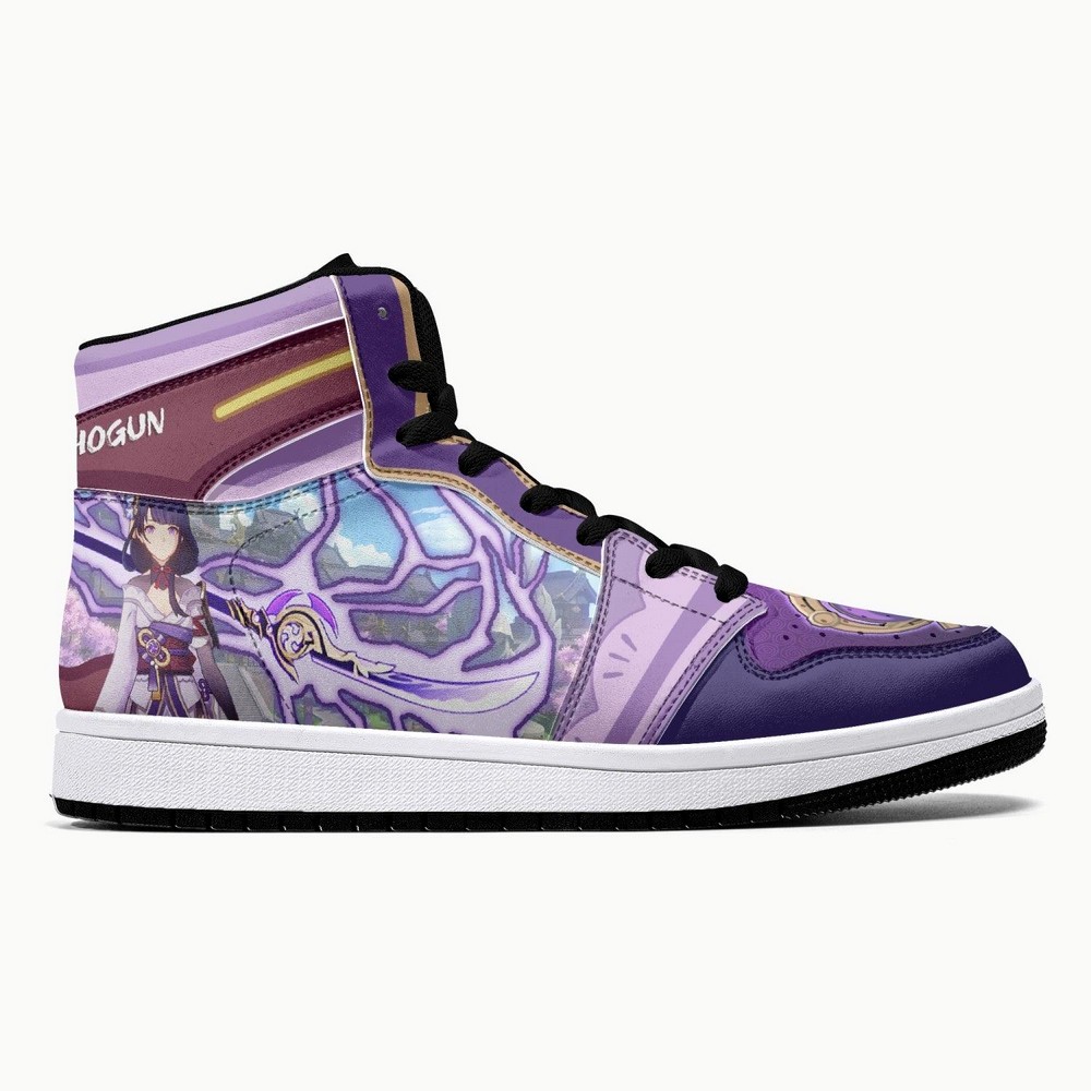 Raiden Shogun Genshin Impact JD1 High Top Shoes - Sneakatelier
