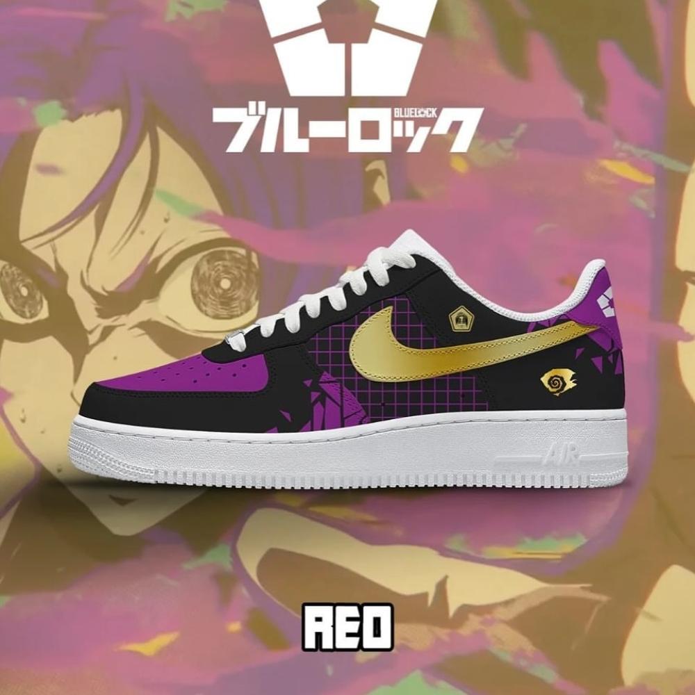 Red Blue Lock AF1 Shoes - Shoesmates Red Blue Lock AF1 Shoes - Sneakatelier Sneakatelier
