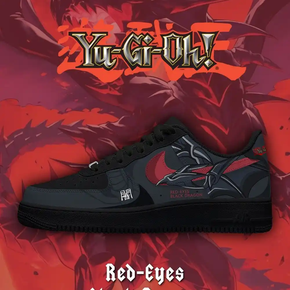 Red-Eyes Black Dragon V.1 Yu-Gi-Oh Low Top Shoes - Sneakatelier