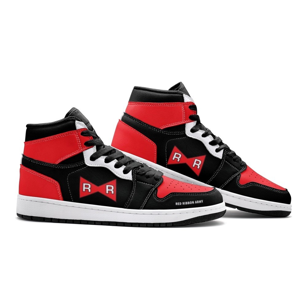 Red Ribbon Dragonball Z Air Jordan 1 High Top Shoes - Sneakatelier