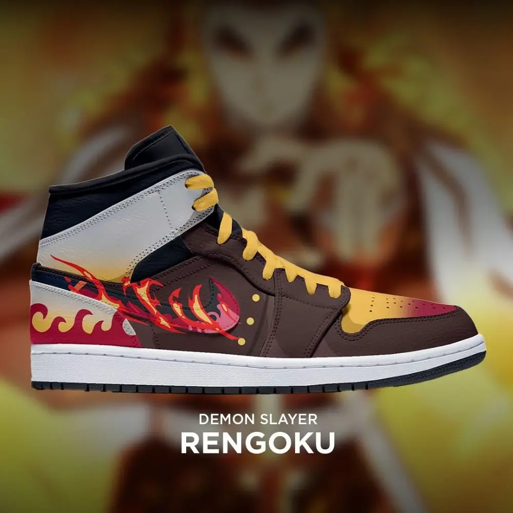 Rengoku Exclusive Demon Slayer High Top Shoes - Shoesmates Rengoku Exclusive Demon Slayer High Top Shoes - Sneakatelier Sneakatelier