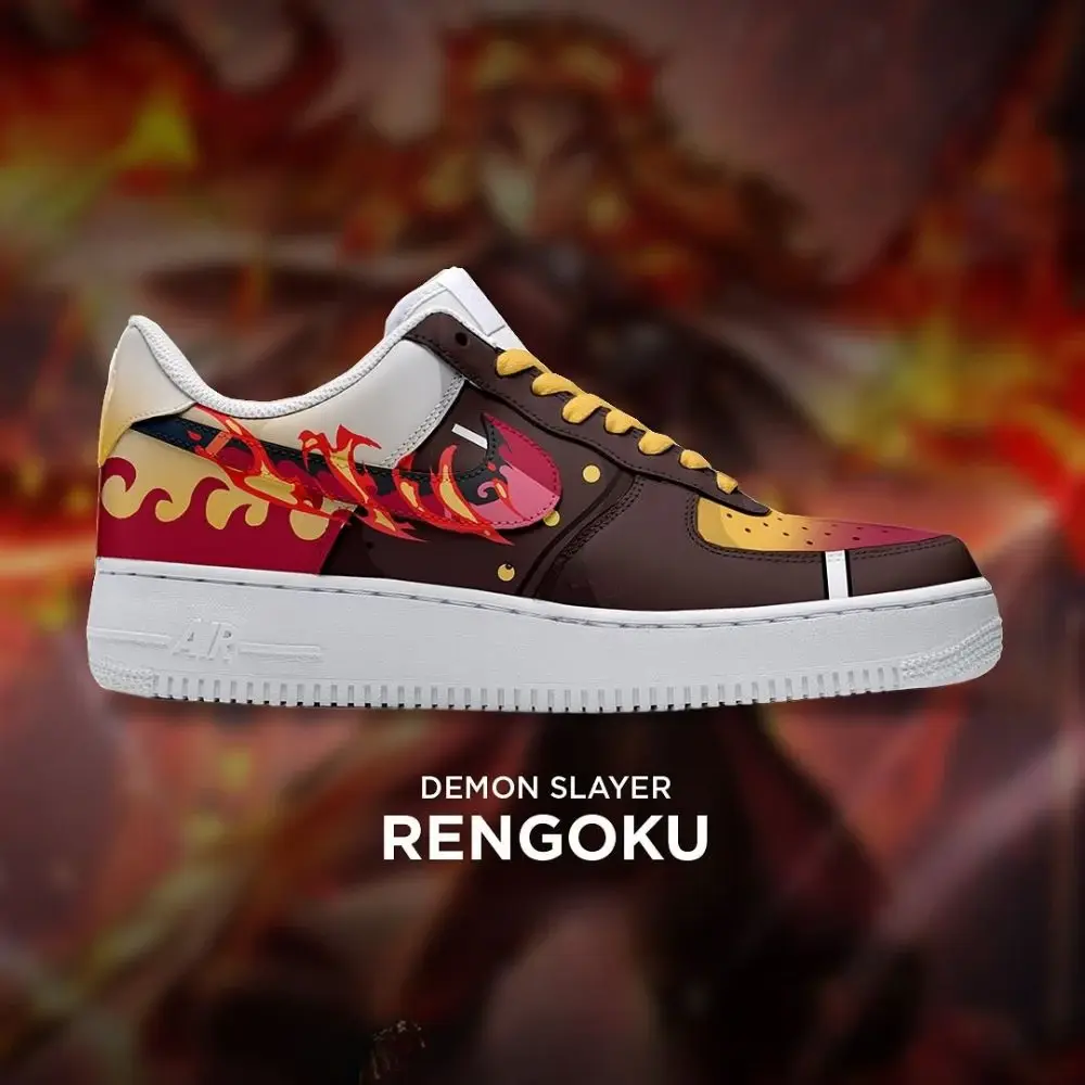 Rengoku Hashira Demon Slayer Low Top Shoes - Shoesmates Rengoku Hashira Demon Slayer Low Top Shoes - Sneakatelier Sneakatelier