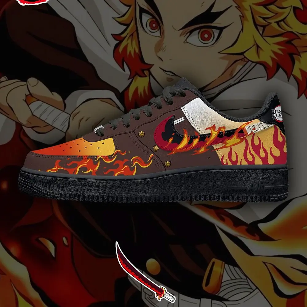Rengoku Limited Demon Slayer Low Top Shoes - Shoesmates Rengoku Limited Demon Slayer Low Top Shoes - Sneakatelier Sneakatelier