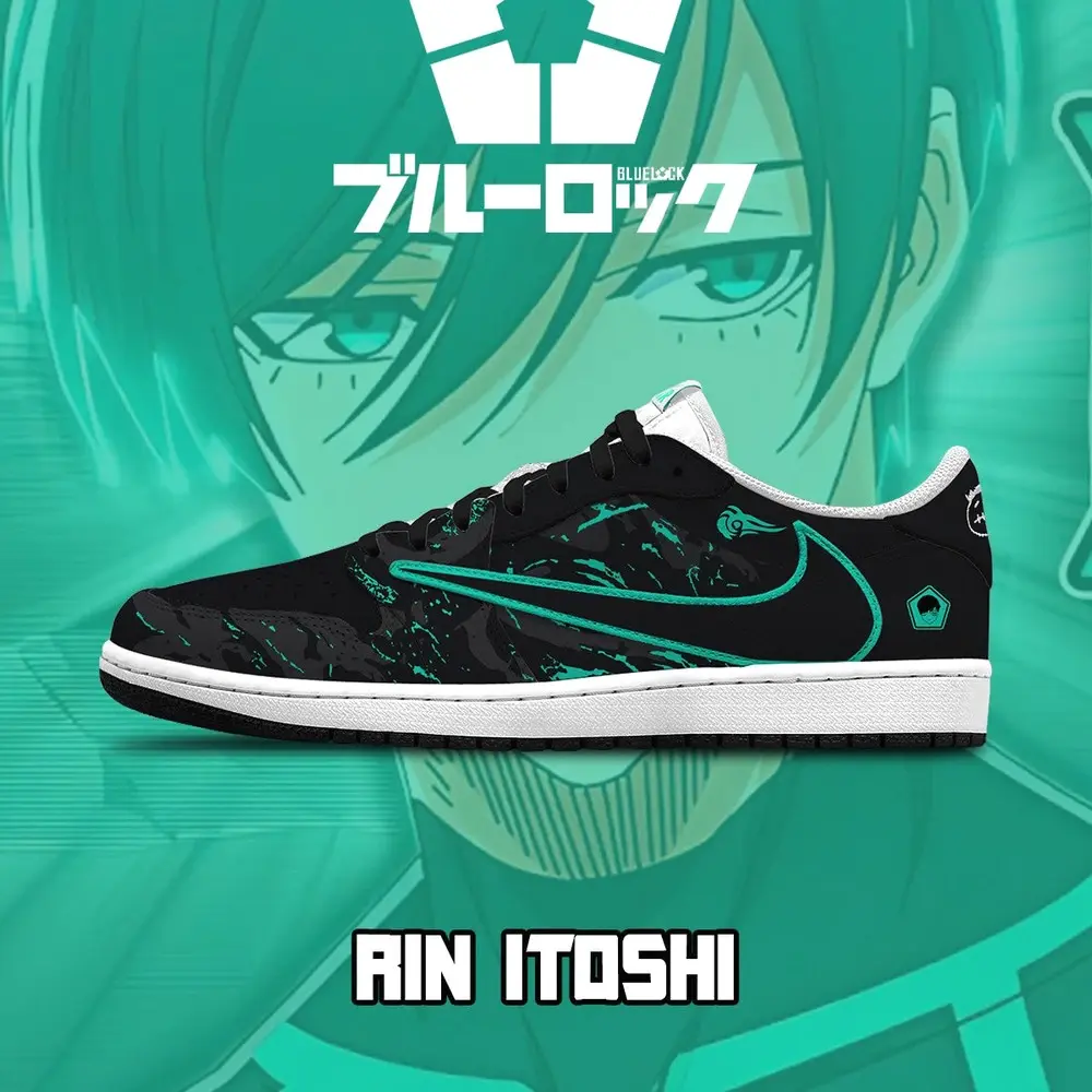 Rin Itoshi V.1 Blue Lock Low Top Shoes - Sneakatelier