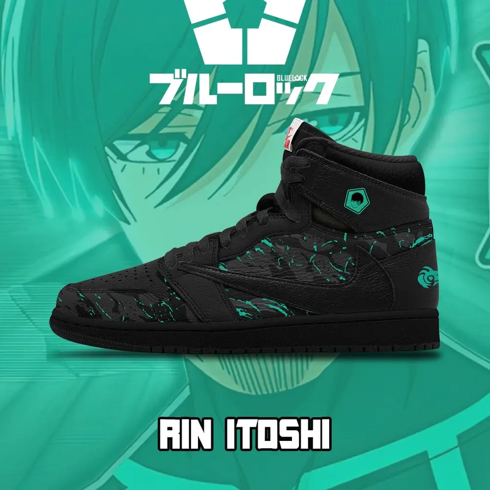 Rin Itoshi V.2 Blue Lock High Top Shoes - Shoesmates Rin Itoshi V.2 Blue Lock High Top Shoes - Sneakatelier Sneakatelier