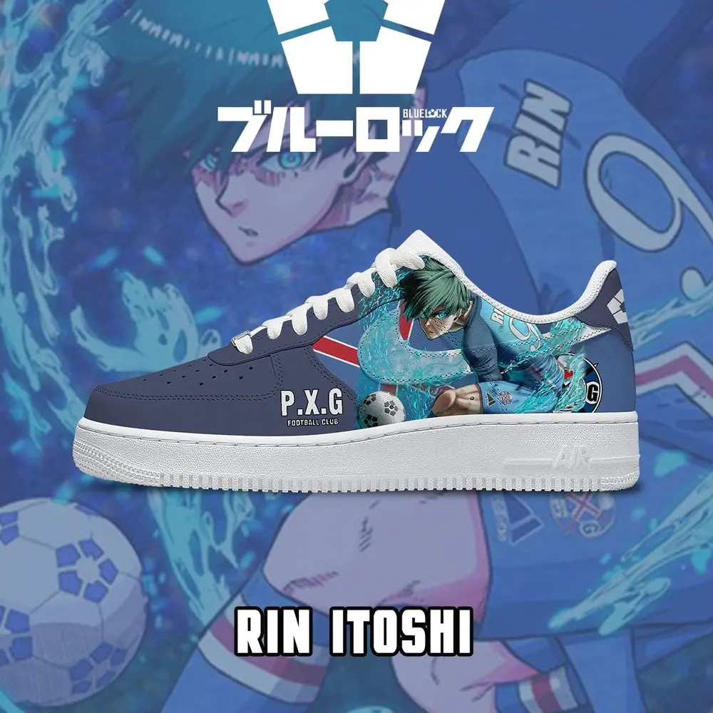 Rin Itoshi V.5 Blue Lock Low Top Shoes - Sneakatelier