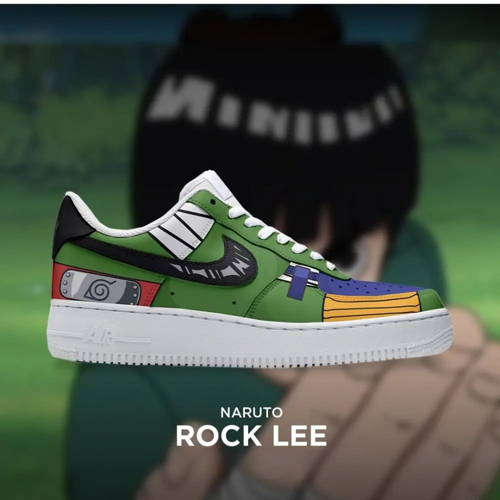 Rock Lee Naruto Low Top Shoes - Sneakatelier