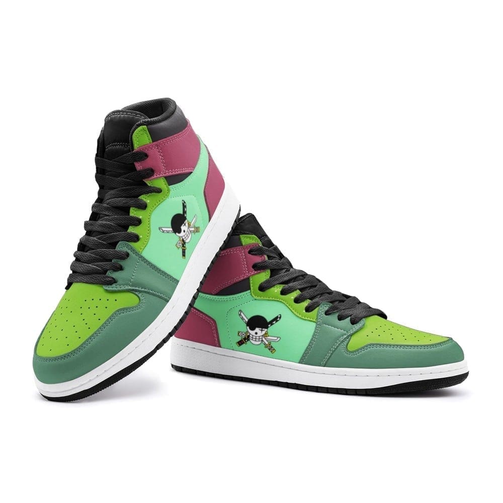 Roronoa Zoro Air Jordan 1 High Top Shoes SMZRAJ1 - Shoesmates Roronoa Zoro Air Jordan 1 High Top Shoes SMZRAJ1 - Sneakatelier Sneakatelier