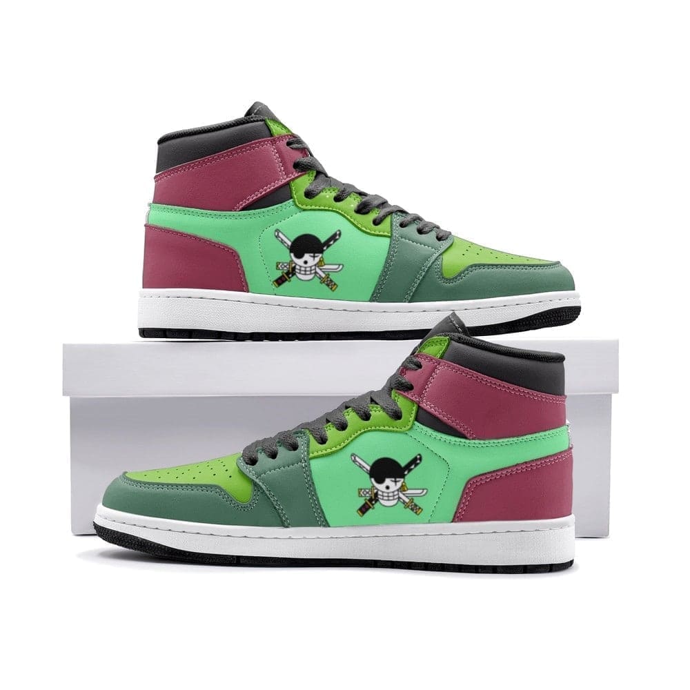 Roronoa Zoro Air Jordan 1 High Top Shoes SMZRAJ1 - Sneakatelier