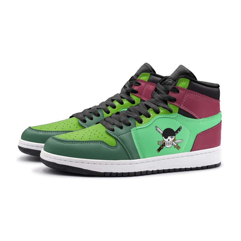 Roronoa Zoro One Piece Air Jordan 1 High Top Shoes - Shoesmates Roronoa Zoro One Piece Air Jordan 1 High Top Shoes - Sneakatelier Sneakatelier