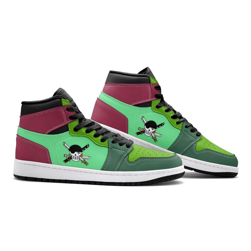 Roronoa Zoro One Piece Air Jordan 1 High Top Shoes - Shoesmates Roronoa Zoro One Piece Air Jordan 1 High Top Shoes - Sneakatelier Sneakatelier