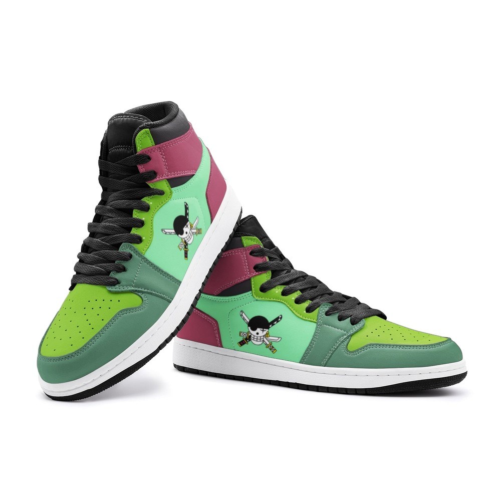 Roronoa Zoro One Piece Air Jordan 1 High Top Shoes - Shoesmates Roronoa Zoro One Piece Air Jordan 1 High Top Shoes - Sneakatelier Sneakatelier
