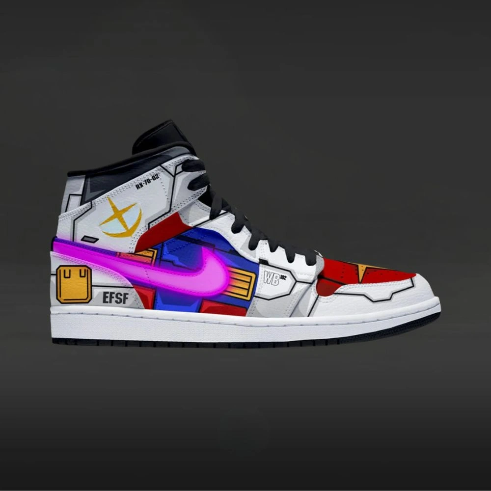 Rx 78 Gundam Custom High Top Shoes - Sneakatelier