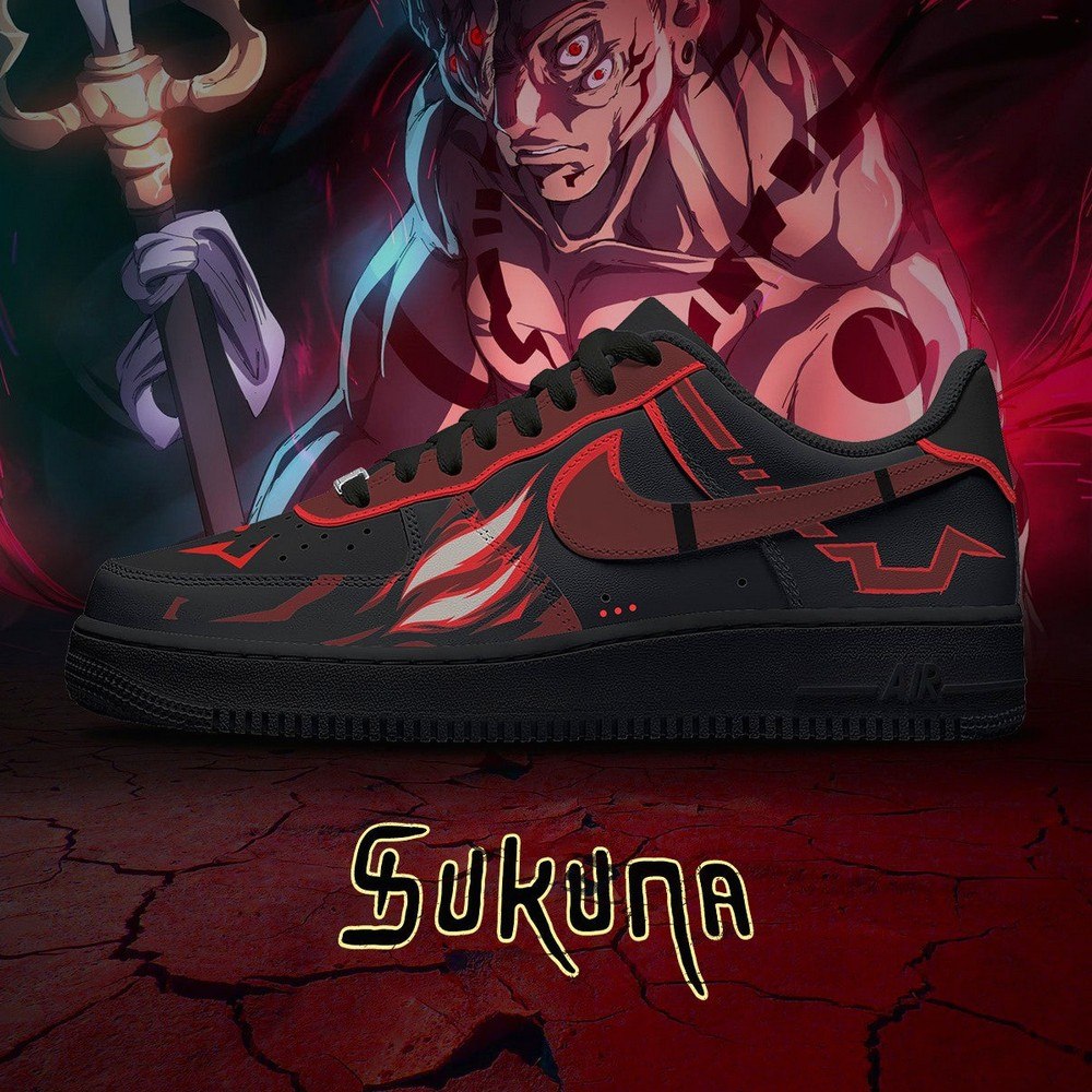 Ryomen Sukuna True Form Jujutsu Kaisen AF1 Shoes - Shoesmates Ryomen Sukuna True Form Jujutsu Kaisen AF1 Shoes - Sneakatelier Sneakatelier