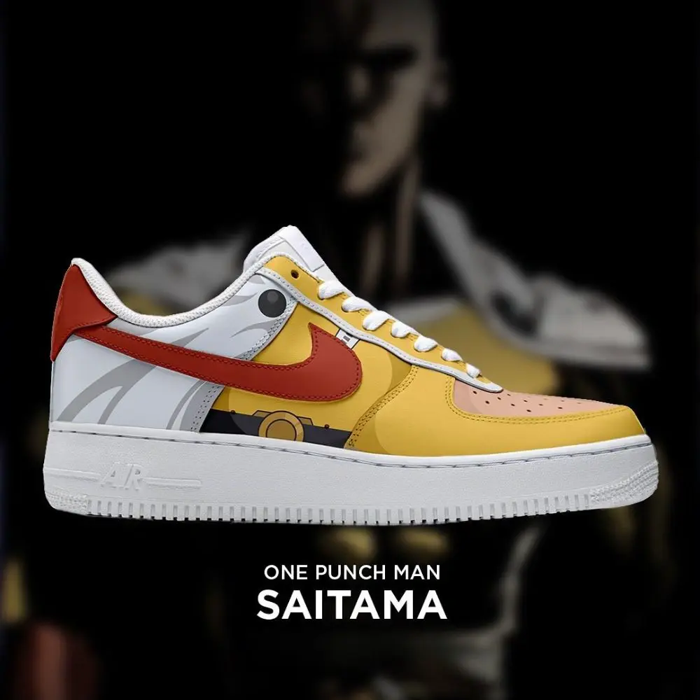 Saitama One Punch Man Low Top Shoes - Sneakatelier
