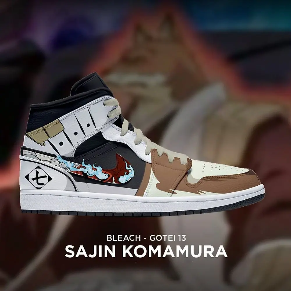 Sajin Komamura Bleach Gotei 13 High Top Shoes - Shoesmates Sajin Komamura Bleach Gotei 13 High Top Shoes - Sneakatelier Sneakatelier