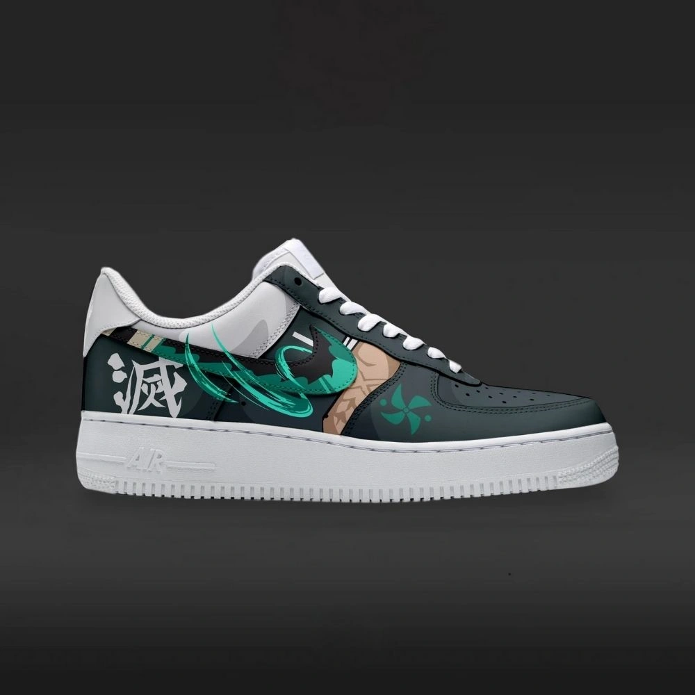 Sanemi Ver.2 Demon Slayer Custom Low Top Shoes - Sneakatelier